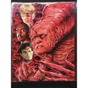 FROM BEYOND BAM Horror Box autographed Fan Art Print by Chris Meeks /2500